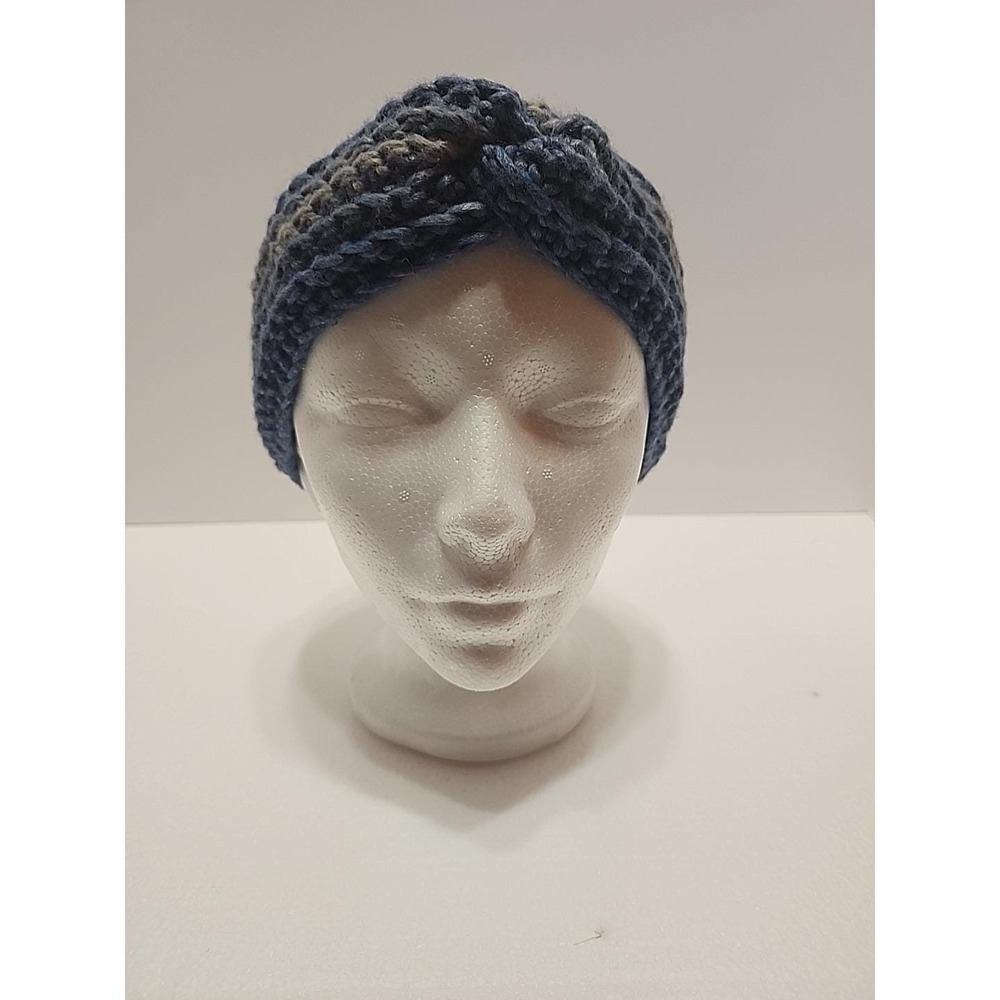 New Homemade Blue Twist Ear Muffs Ear Warmers Ear Warmers for Women